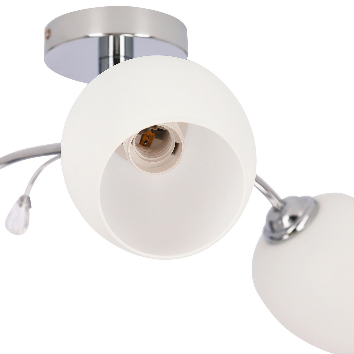 DECKENLEUCHTE Estar 54/54/23 cm   - Chromfarben, KONVENTIONELL, Metall (54/54/23cm)