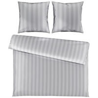 BETTWÄSCHE Dobby Satin 220/240 cm  - Silberfarben, KONVENTIONELL, Textil (220/240cm) - Novel