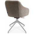 ARMLEHNSTUHL  in Aluminium Flachgewebe  - Alufarben/Naturfarben, Design, Textil/Metall (58/81,5-84,5/60cm) - Johann Jakob
