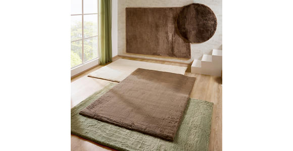 HOCHFLORTEPPICH 130/190 cm Lhasa Braun, Hellbraun  - Hellbraun/Braun, Design, Textil (130/190cm) - Novel