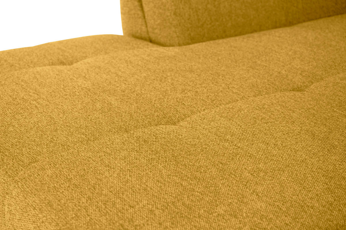 ECKSOFA Gelb Webstoff  - Gelb/Schwarz, Design, Kunststoff/Textil (187/278cm) - Livetastic