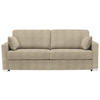 SCHLAFSOFA in Textil Beige  - Chromfarben/Beige, Konventionell, Textil/Metall (208/86/97cm) - Novel