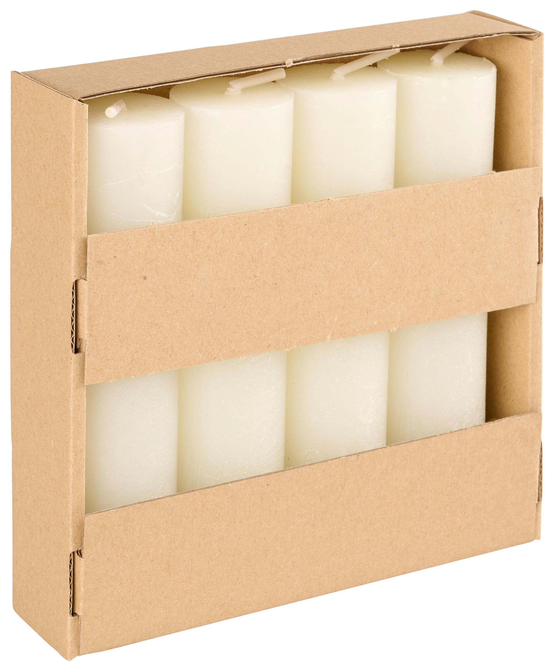 STUMPENKERZE 3,5/14 cm  - Champagner, Trend, Naturmaterialien (3,5/14cm) - Ambia Home