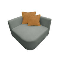 SOFA Struktur Hellgrau  - Senfgelb/Hellgrau, Trend, Kunststoff/Textil (110/75/115cm) - Livetastic