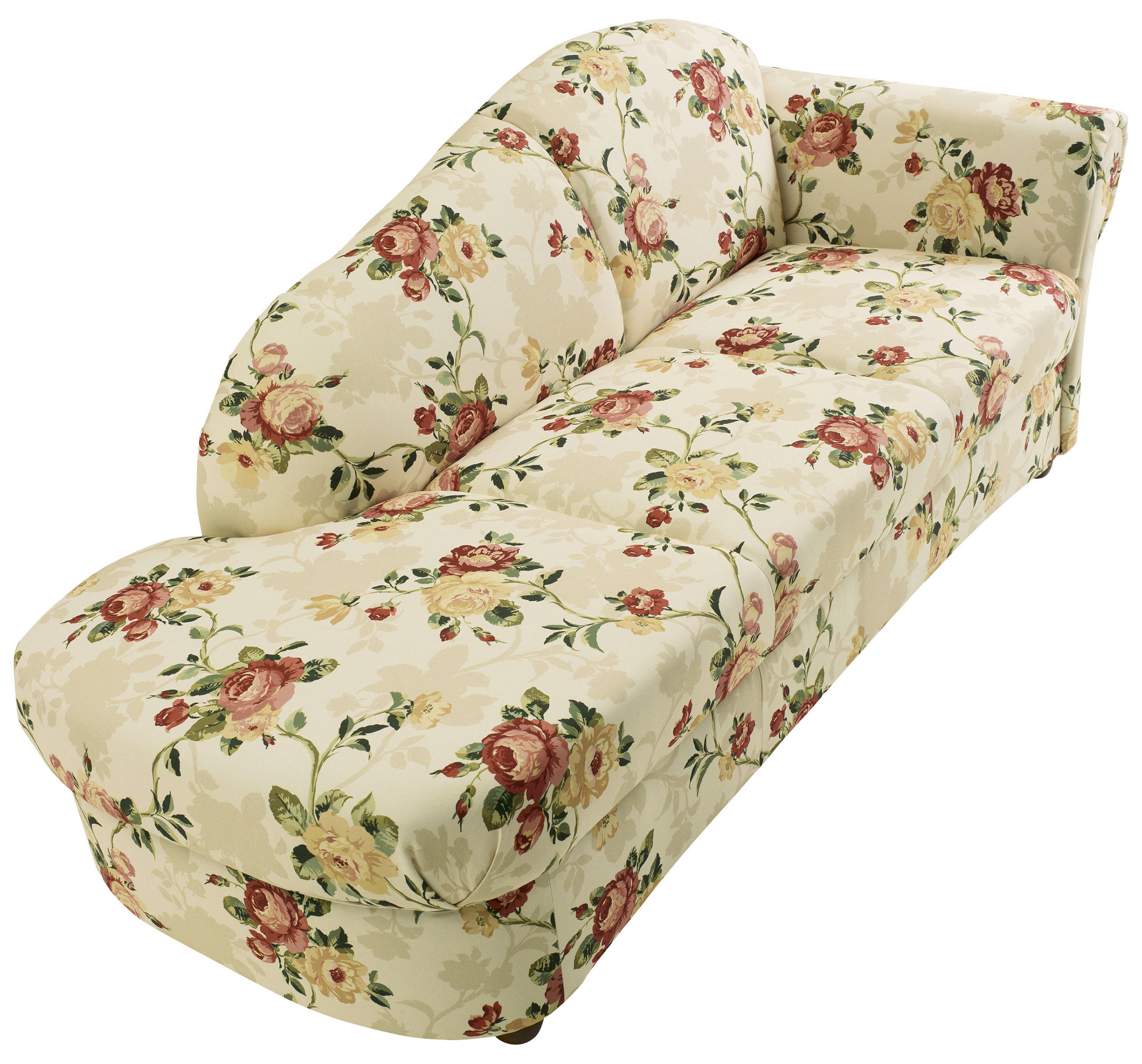 RÉCAMIERE in Flachgewebe Gelb, Rot, Beige - Gelb/Beige, Design, Holz/Textil (191/83/81cm) - Max Winzer
