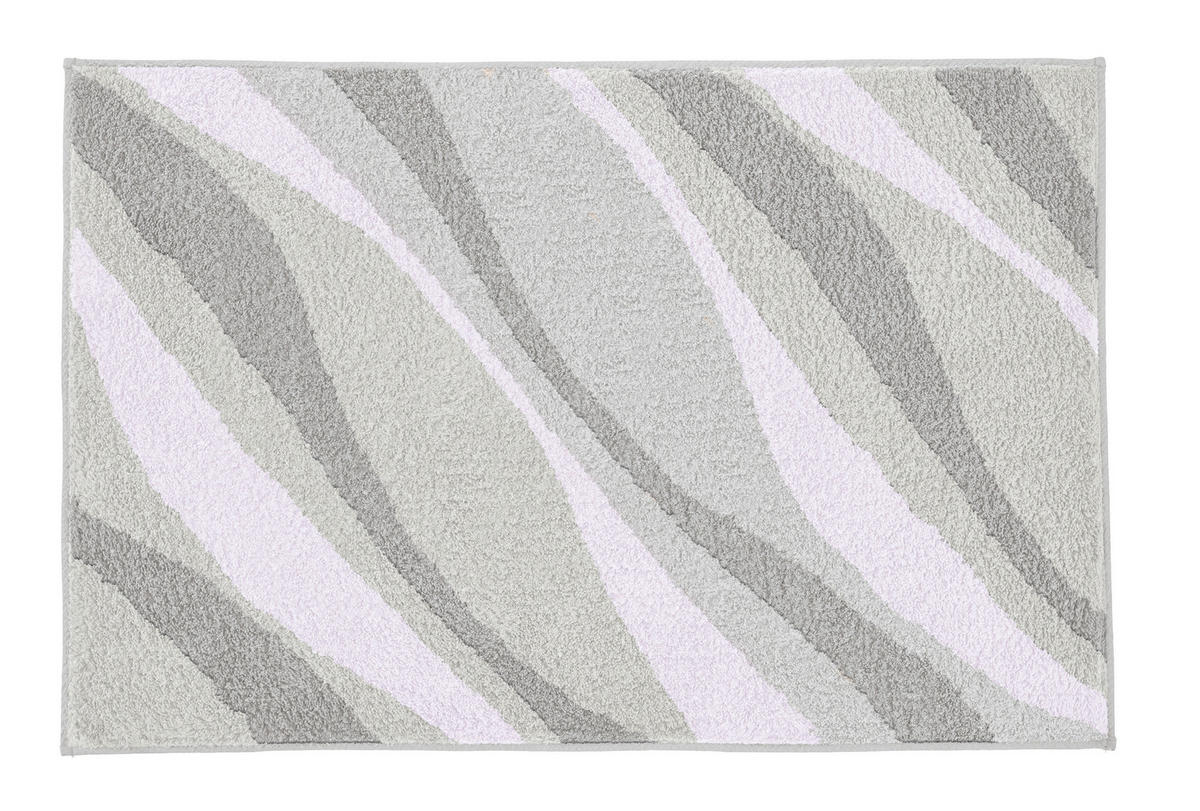 COVOR DE BAIE   roz deschis, gri deschis   - roz deschis/gri deschis, Basics, plastic/textil (65/55/2cm)