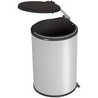 ABFALLSAMMLER 20 l  Metall  - Anthrazit/Alufarben, Basics, Kunststoff/Metall (28,5/43cm) - Blanco