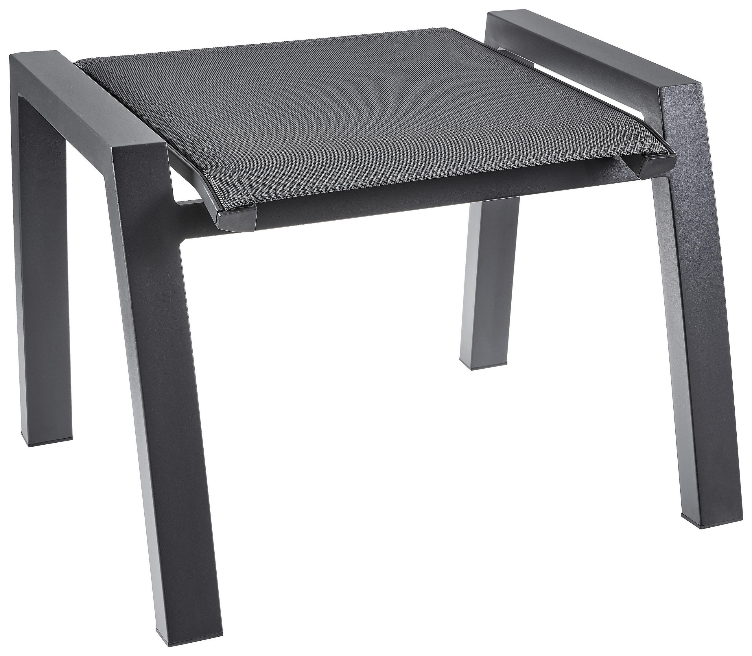 GARTENHOCKER  - Anthrazit/Grau, Design, Textil/Metall (54/42/60cm) - Ambia Garden