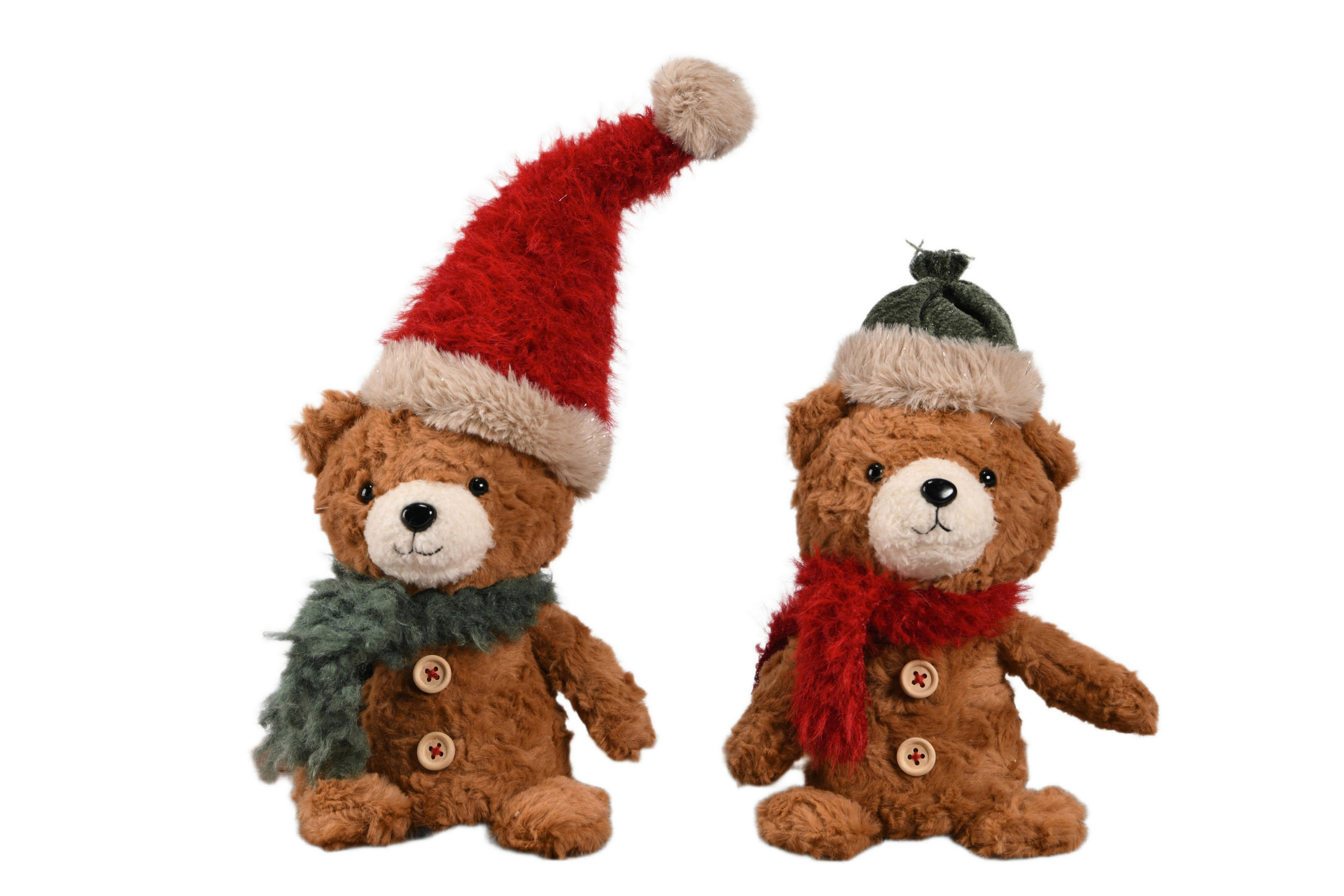 DEKORAČNÍ MEDVĚD - vícebarevná, Lifestyle, dřevo/textil (13/34/9cm) - X-Mas
