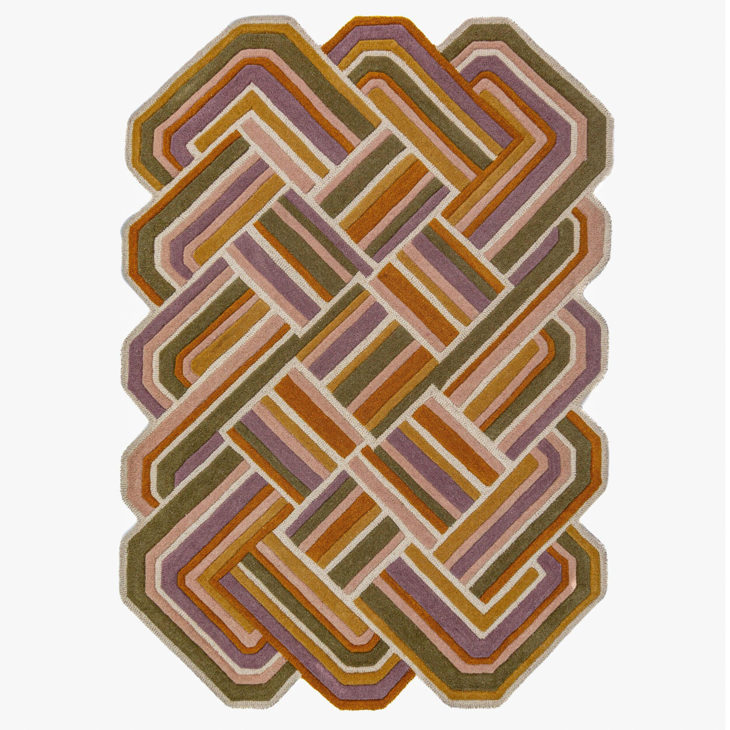 Flair Rugs VLNĚNÝ KOBEREC, 140/200 cm šeříková