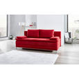 SCHLAFSOFA  mit Stoffauswahl Flachgewebe Bordeaux  - Chromfarben/Bordeaux, Design, Textil/Metall (200/93/93cm) - Novel