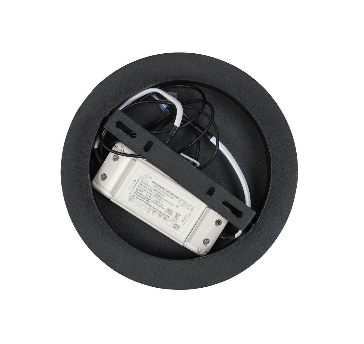 LED LUSTER  23/215 cm      - boja hroma/crna, Dizajnerski, staklo/metal (23/215cm) - Dieter Knoll