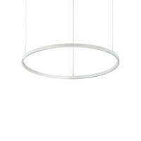 LED-HÄNGELEUCHTE ORACLE SLIM SP D70 ROUND 4000K - Weiß, Design, Kunststoff/Metall (70/27,5/202,5cm) - Ideal Lux