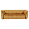 BIGSOFA in Plüsch Orange  - Schwarz/Orange, Konventionell, Kunststoff/Textil (220/67/106cm) - MID.YOU