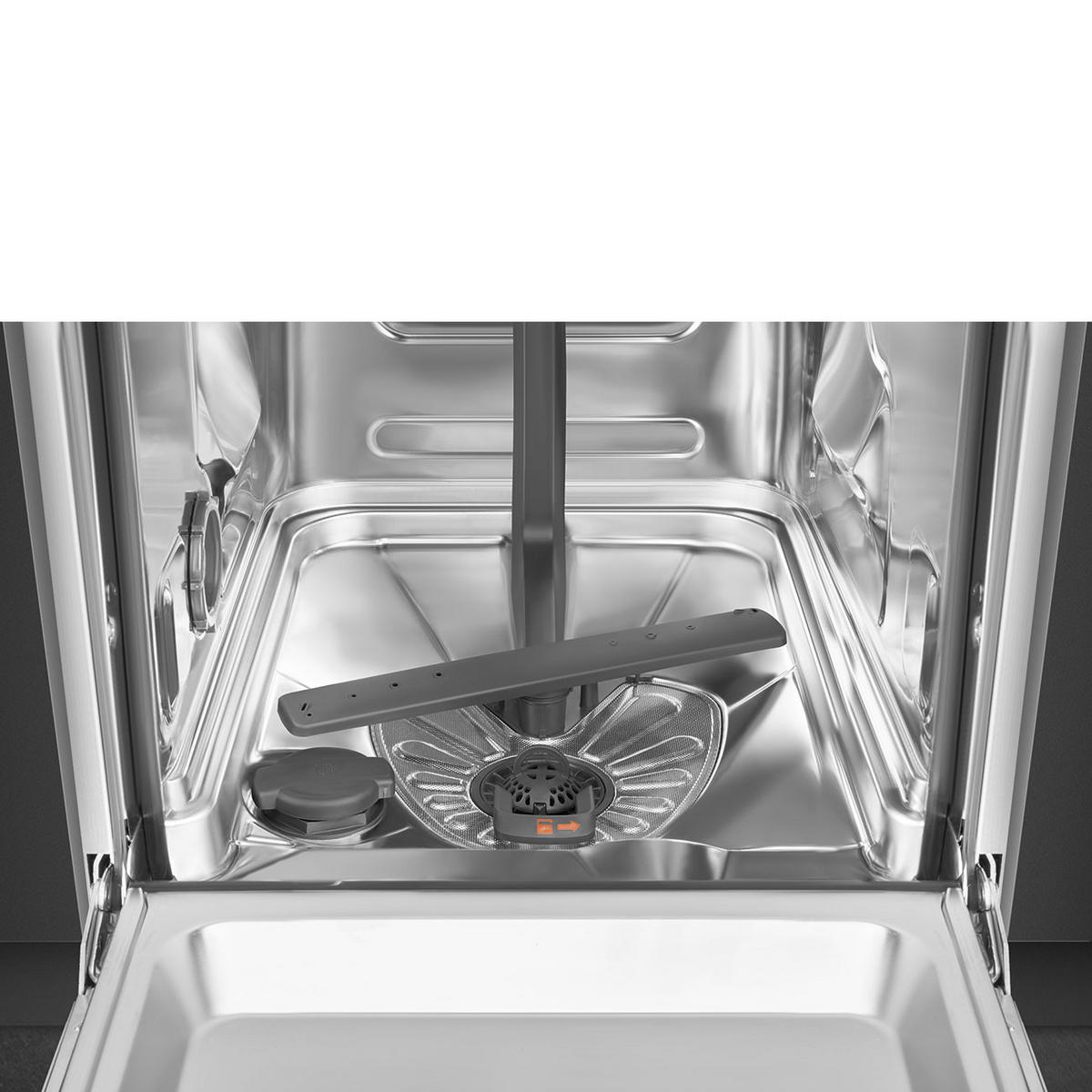 GESCHIRRSPÜLER ST4533IN  - Schwarz Hochglanz, Basics, Kunststoff/Metall (44,6/81,8/55cm) - SMEG