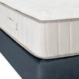 BOXSPRINGBETT 180/200 cm,  in Dunkelgrau, Matratze, Topper, H3 = fest  - Dunkelgrau/Schwarz, Design, Textil/Metall (180/200cm) - Esposa