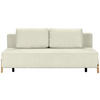 SCHLAFSOFA Chenille Weiß  - Naturfarben/Weiß, Design, Holz/Textil (211/88/102cm) - Niels Andersson