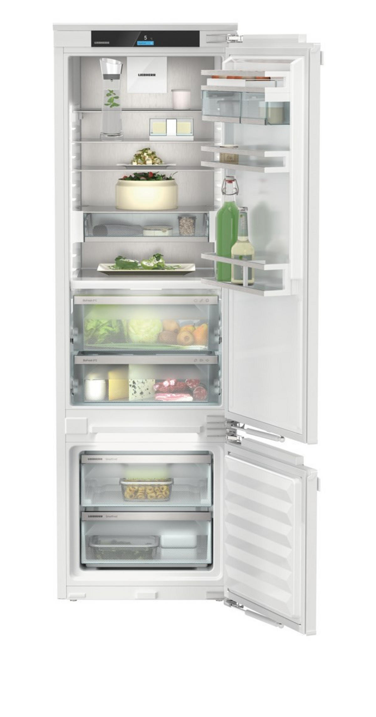 KÜHL-GEFRIER-KOMBINATION ICBBI5152-  - Weiß, Basics, Metall (55,9/177/54,6cm) - Liebherr