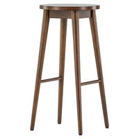 BARHOCKER-SET Braun Kautschukholz massiv  - Braun, Design, Holz (36/75/36cm) - Livetastic
