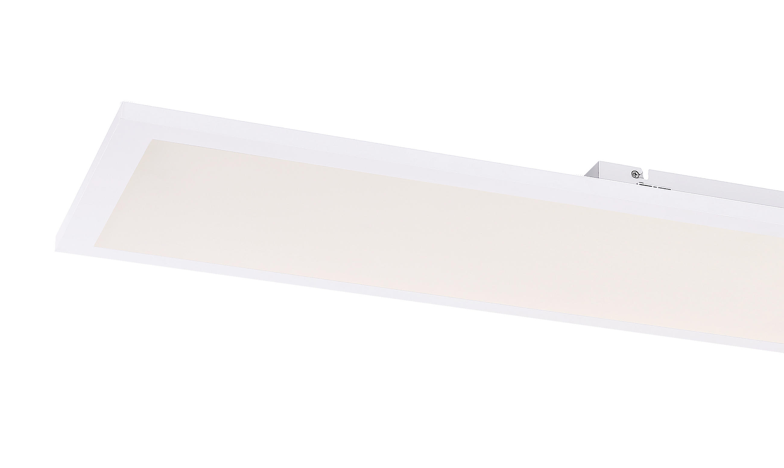 LED-DECKENLEUCHTE 40 W    120/30/5,5 cm  - Weiss/Opal, Basics, Kunststoff/Metall (120/30/5,5cm) - Globo