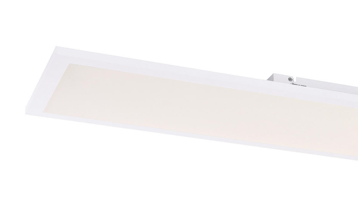 LED-DECKENLEUCHTE Rosi 120/30/5,5 cm   - Opal/Weiß, Basics, Kunststoff/Metall (120/30/5,5cm) - Globo