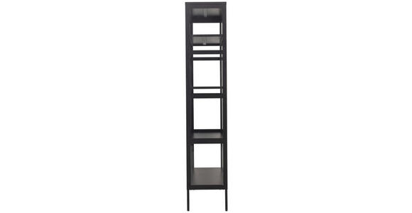 VITRINE in Schwarz - Schwarz, Design, Glas/Metall (80/180/35cm) - Xora