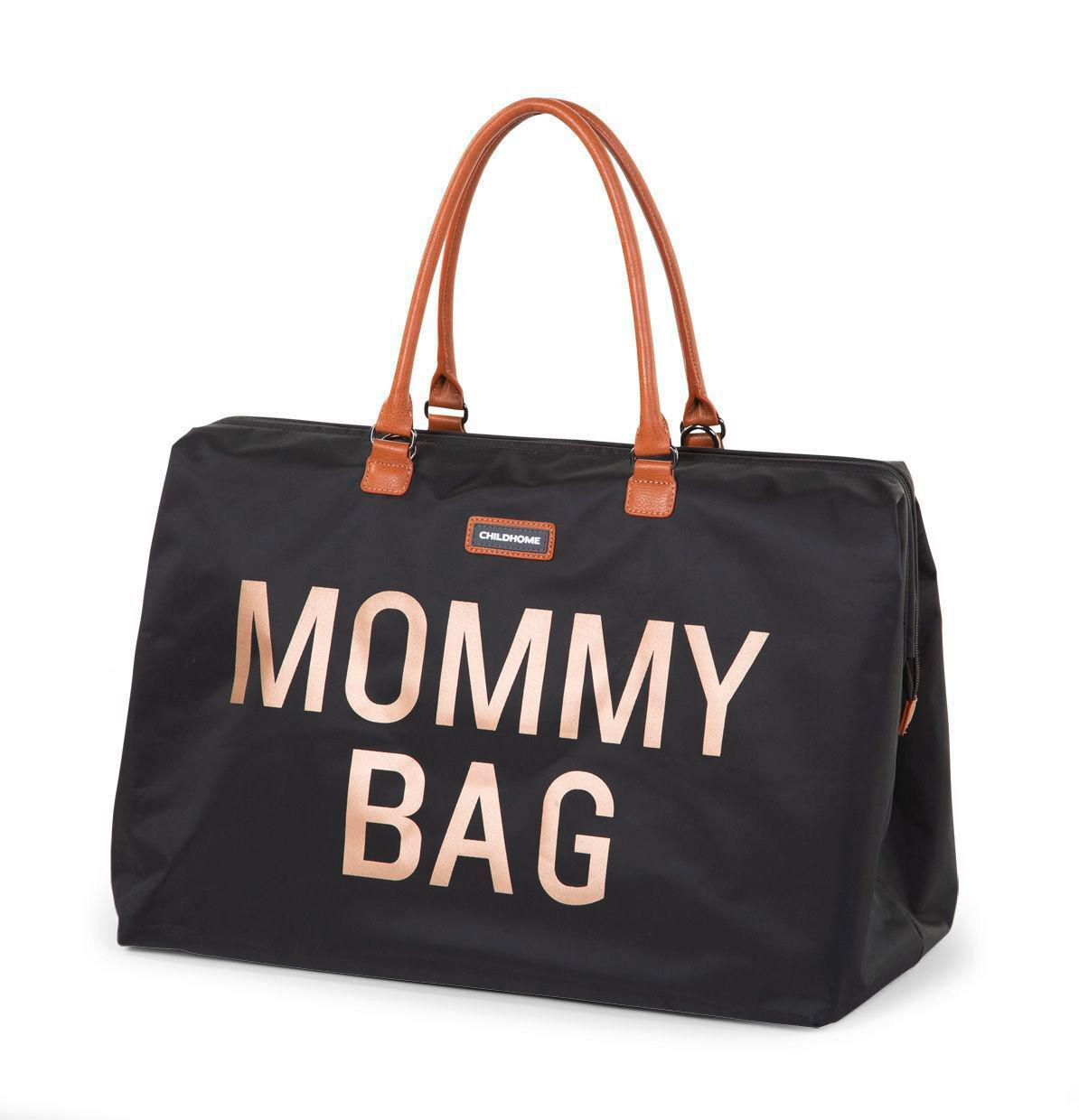 WICKELTASCHE Mommy Bag Black Gold  - Schwarz/Grau, Basics, Textil (30cm) - Childhome
