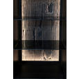 HIGHBOARD Akazie Hartholz Grau, Schwarz, Akaziefarben Einlegebodenbeleuchtung  - Schwarz/Akaziefarben, LIFESTYLE, Glas/Holz (145/150/40cm) - Landscape