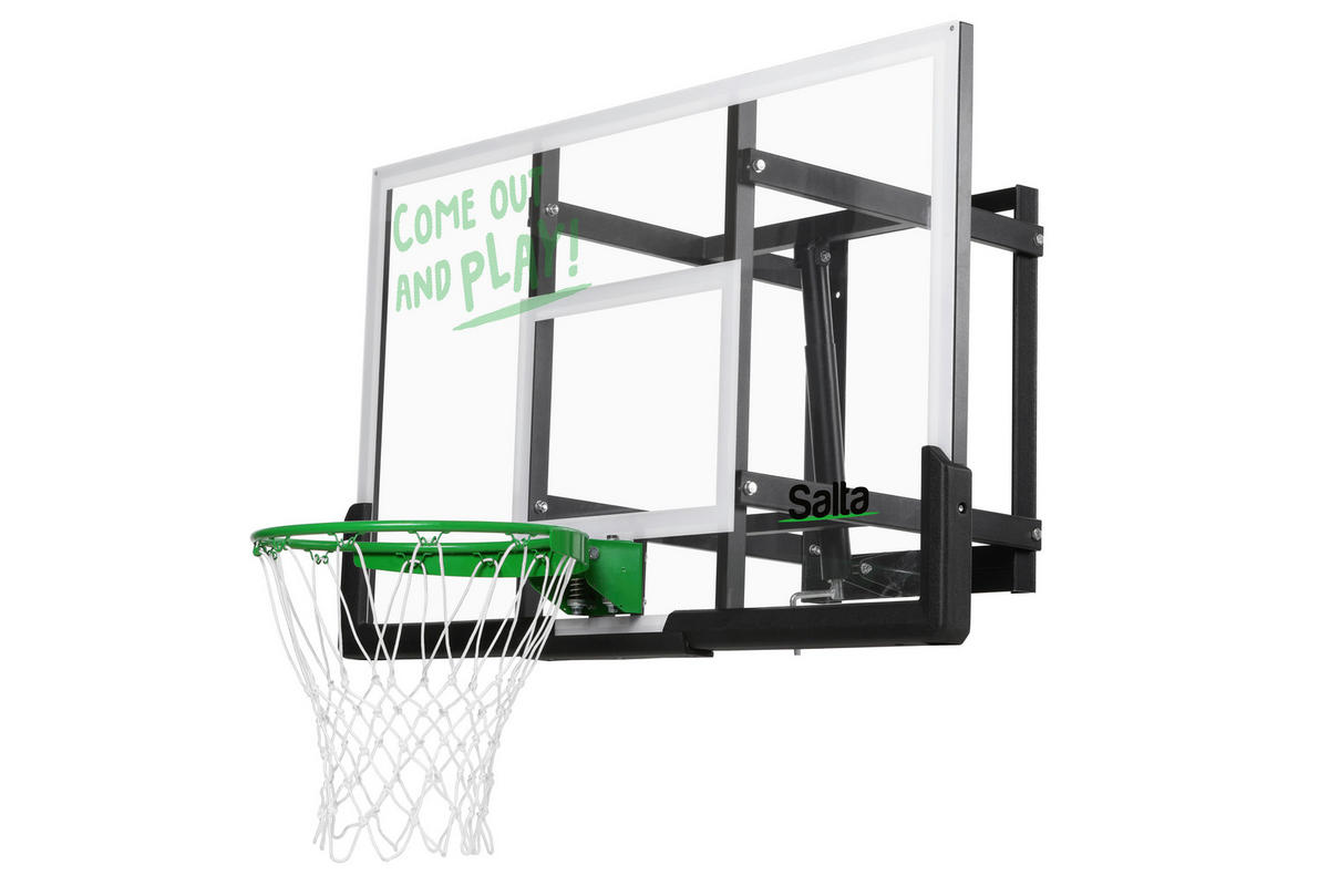 BASKETBALLSTÄNDER - Transparent/Schwarz, KONVENTIONELL, Kunststoff/Metall (83/204-254/130cm) - Salta