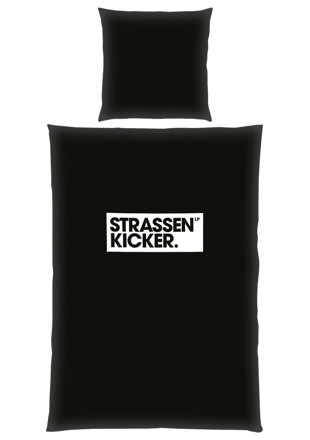 JUGENDBETTWÄSCHE 155/220 cm  - Schwarz/Grau, Trend, Textil (155/220cm) - Herding