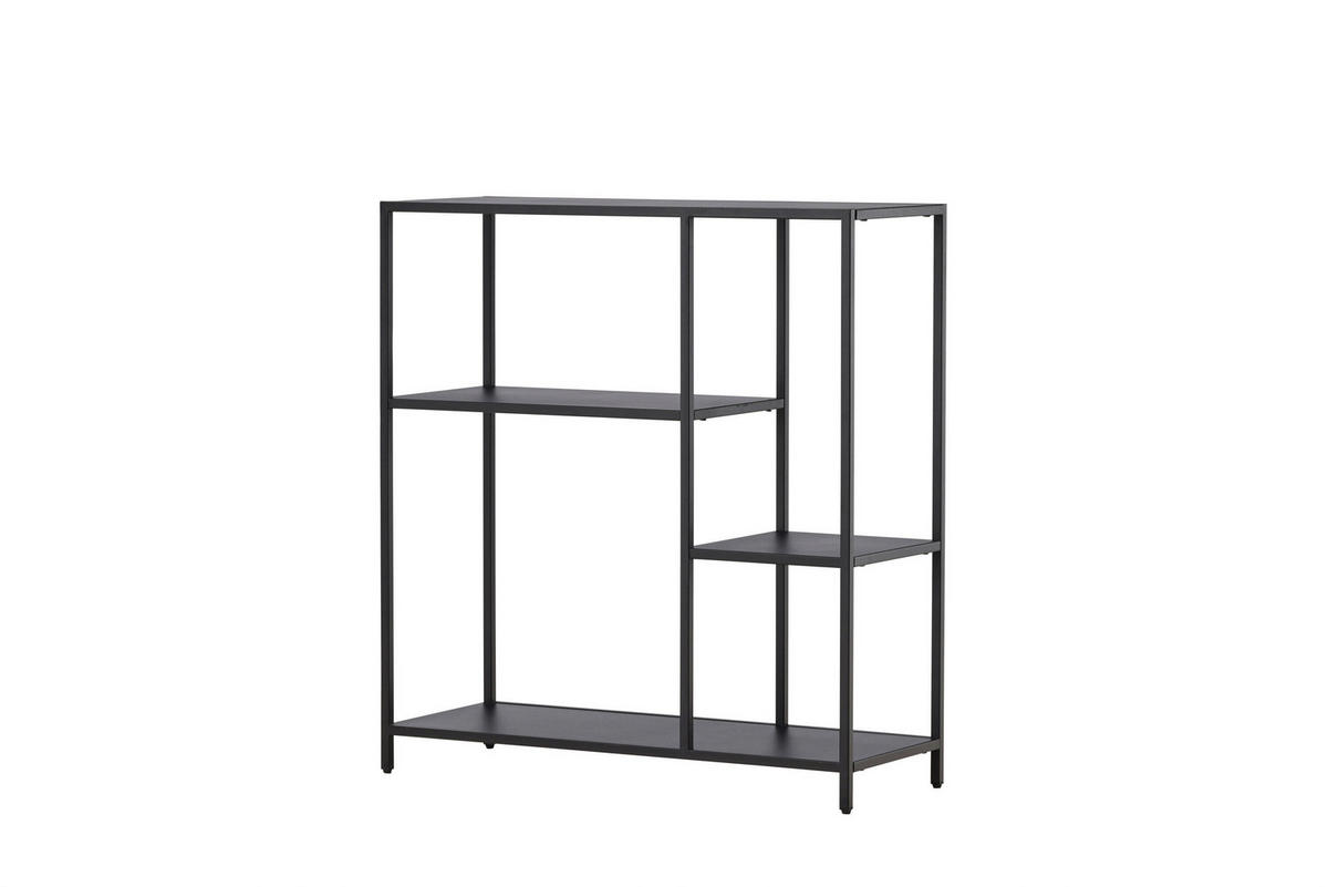 BEISTELLTISCH in Metall 30/80/86 cm  - Schwarz, MODERN, Metall (30/80/86cm) - Livetastic