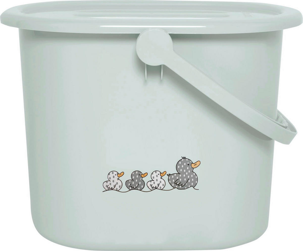 WINDELEIMER - Pastellgrün, Basics, Kunststoff (36,5/32/28cm) - Bebe Jou