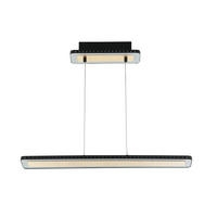 LED-HÄNGELEUCHTE 70/12/120 cm  - Goldfarben/Schwarz, Design, Metall (70/12/120cm)
