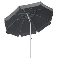 SONNENSCHIRM 240 cm Anthrazit  - Anthrazit/Weiß, Basics, Textil/Metall (240/230/240cm) - Schneider