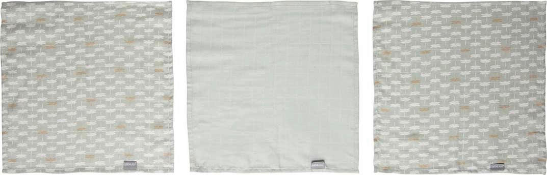 WASCHTUCH Riverside - Pastellgrün/Goldfarben, Basics, Textil (32/32/0.5cm) - Bebe Jou