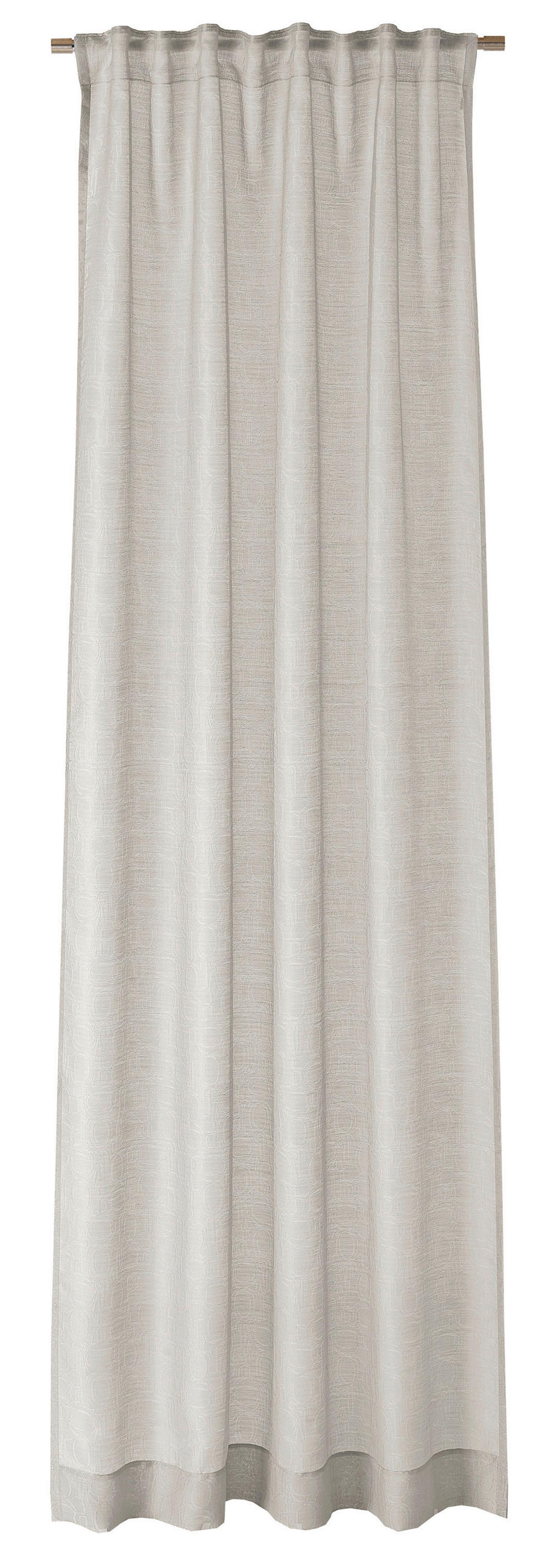 HOTOVÝ ZÁVES, priehľadné, 130/250 cm - svetlosivá, Basics, textil (130/250cm) - Joop!