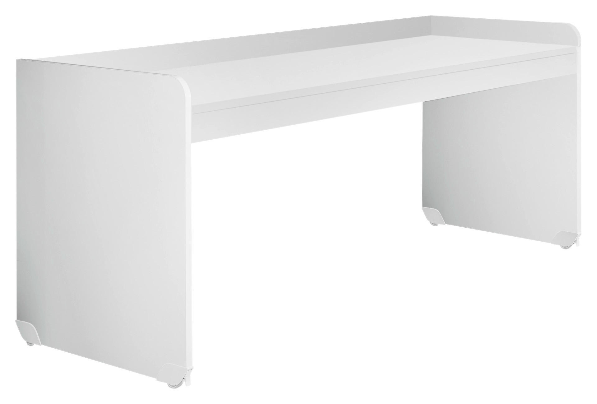 GAMINGTISCH 204,4/72/84,3 cm  in Weiß  - Weiß, MODERN, Holzwerkstoff/Kunststoff (204,4/72/84,3cm) - MID.YOU