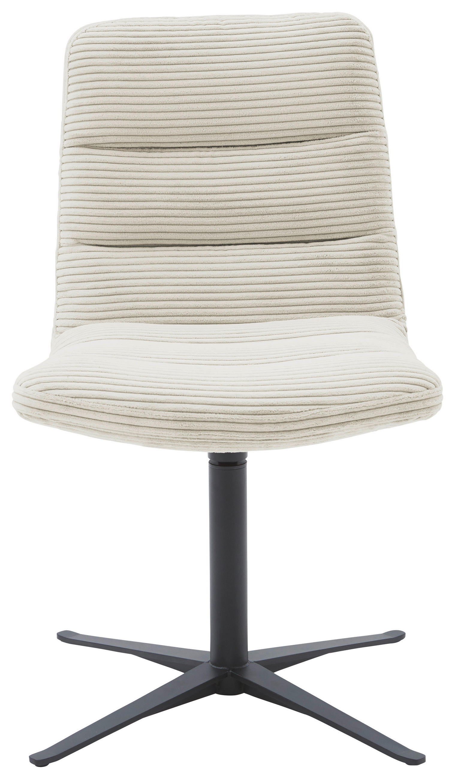 STUHL - Schwarz/Naturfarben, Design, Textil/Metall (52/88/66cm) - Dieter Knoll