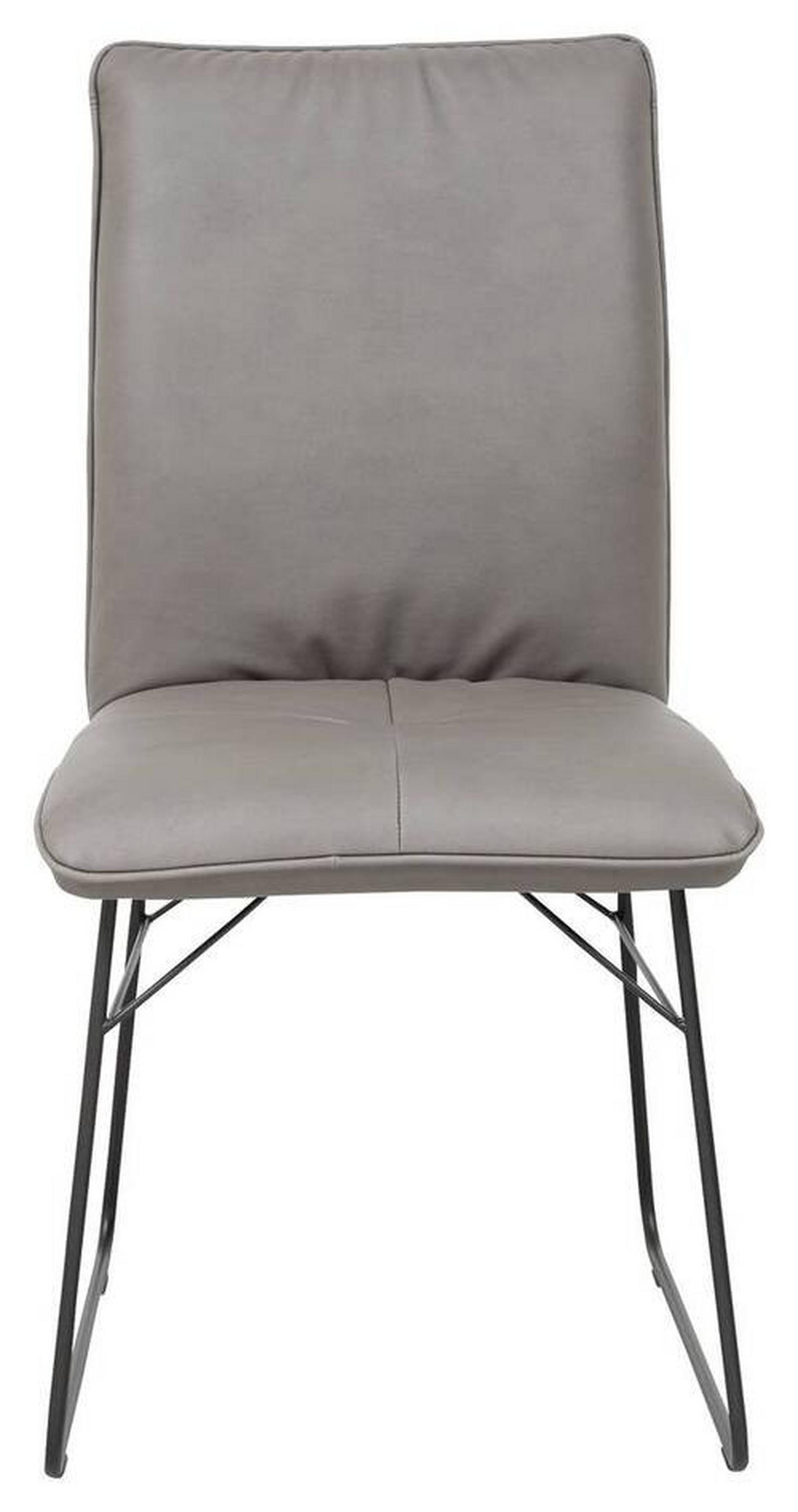 STUHL - Schwarz/Grau, Design, Textil/Metall (46/91/60cm) - Dieter Knoll