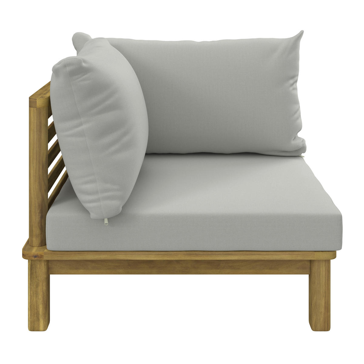 LOUNGEECKTEIL - Greige/Akaziefarben, Natur, Holz (75/59/75cm) - Ambia Garden