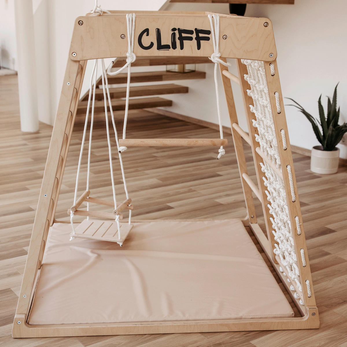 KLETTERGERÜST ZUBEHÖR - Birkefarben, Basics, Holz (112cm) - CLIFF