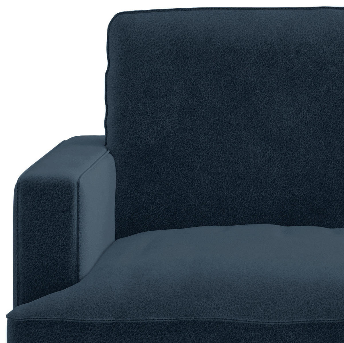 SITZGARNITUR Flachgewebe Dunkelblau  - Schwarz/Dunkelblau, Design, Textil/Metall (250/202cm) - Livetastic