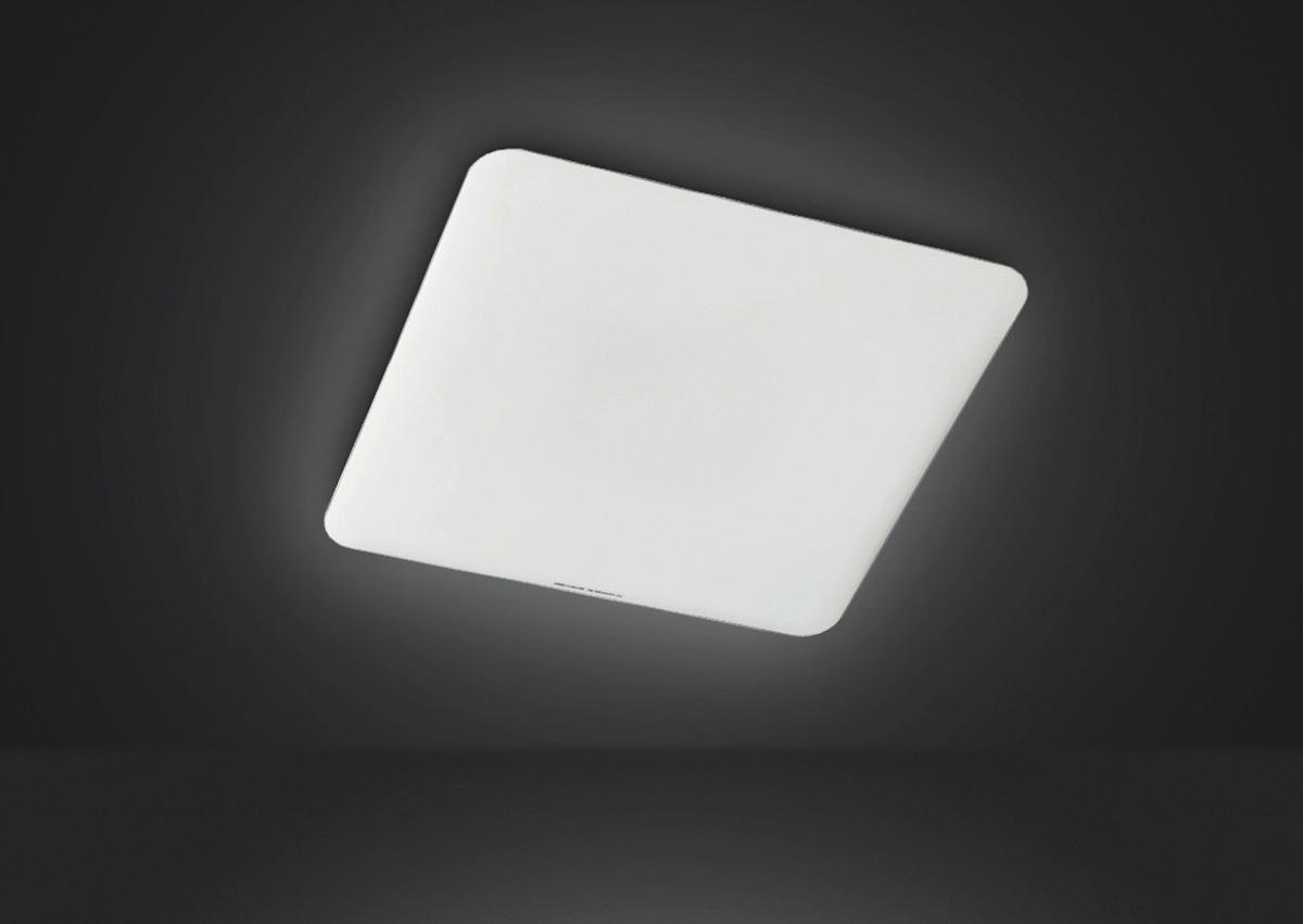 LED-DECKENLEUCHTE ALDO 53/5/53 cm   - Weiß, Design, Kunststoff (53/5/53cm) - Fischer & Honsel