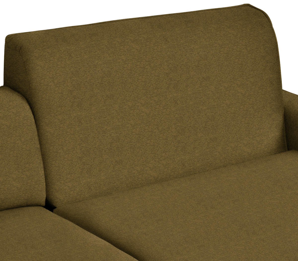 ECKSOFA in Flachgewebe Khaki  285/190 cm  - Khaki/Schwarz, Design, Textil/Metall (285/190cm) - Johann Jakob
