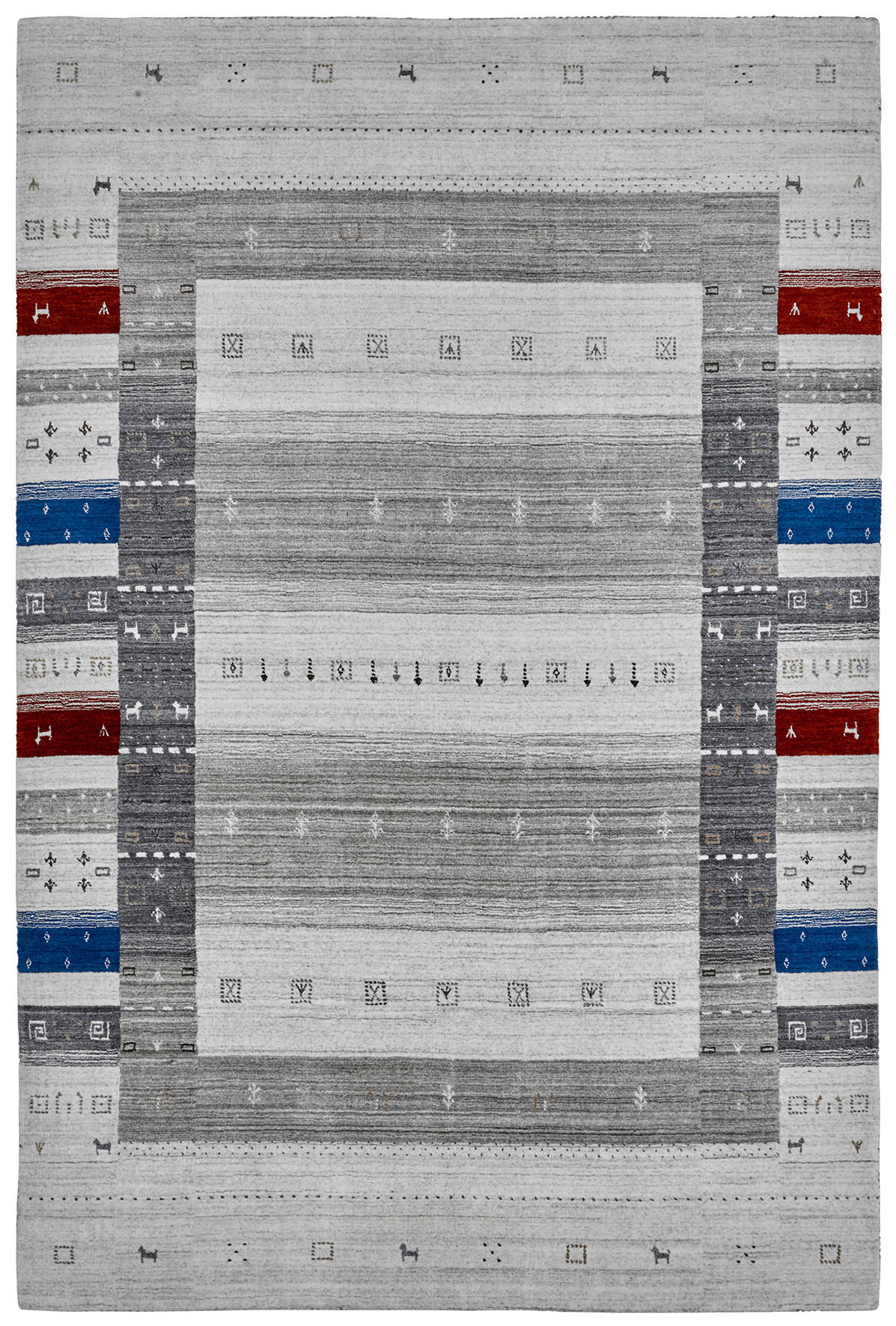 HANDWEBTEPPICH 120/170 cm Multicolor  - Multicolor, Basics, Textil (120/170cm) - Obsession