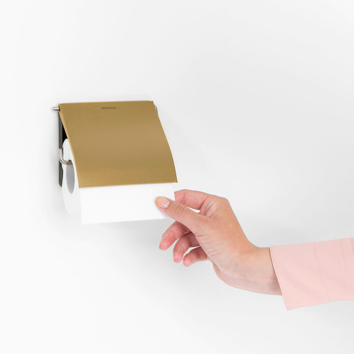 DRŽAČ TOALETNOG PAPIRA  zlatne boje  metal  ReNew  - zlatne boje, Konvencionalno, metal (13,2/12,3/1,7cm) - Brabantia