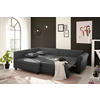 ECKSOFA Anthrazit Webstoff  - Anthrazit/Schwarz, MODERN, Kunststoff/Textil (175/252cm) - Livetastic