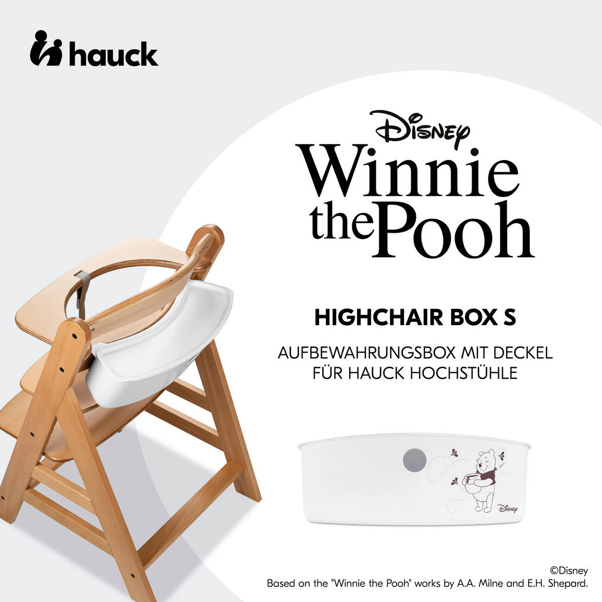 ESS- UND SPIELBRETT Highchair Box S  - Weiß, Basics, Kunststoff (17/16/42cm) - Hauck