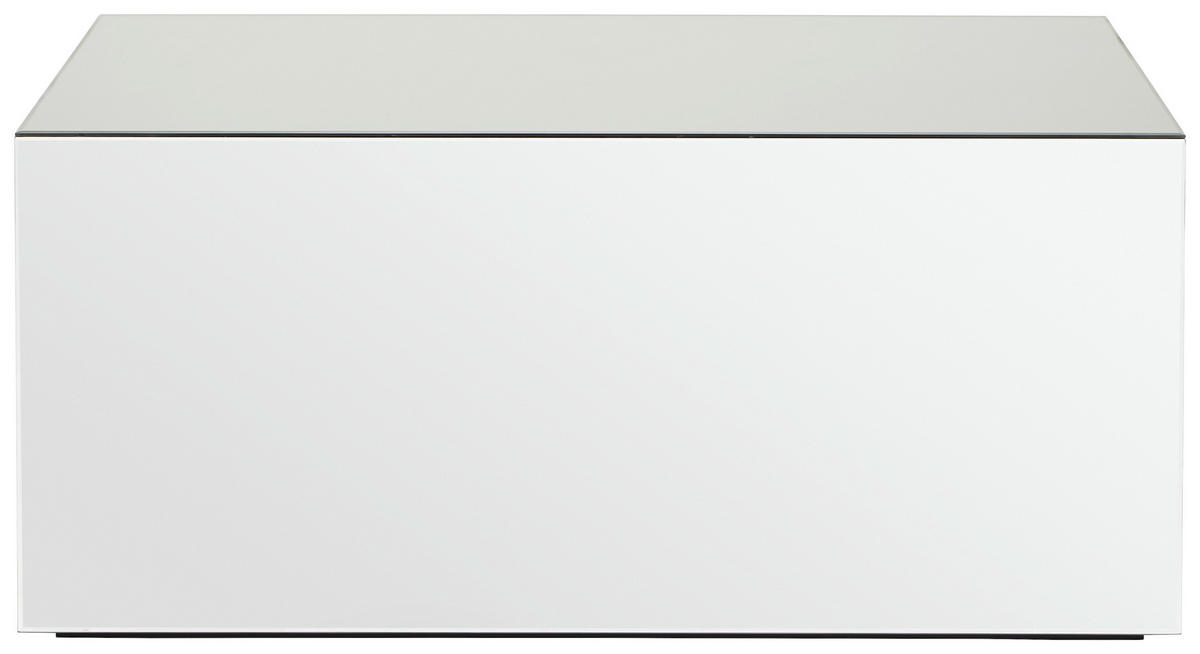 COUCHTISCH Spiegelglas 100/50/45 cm rechteckig Klar  - Klar, Design, Glas/Holzwerkstoff (100/50/45cm) - MID.YOU