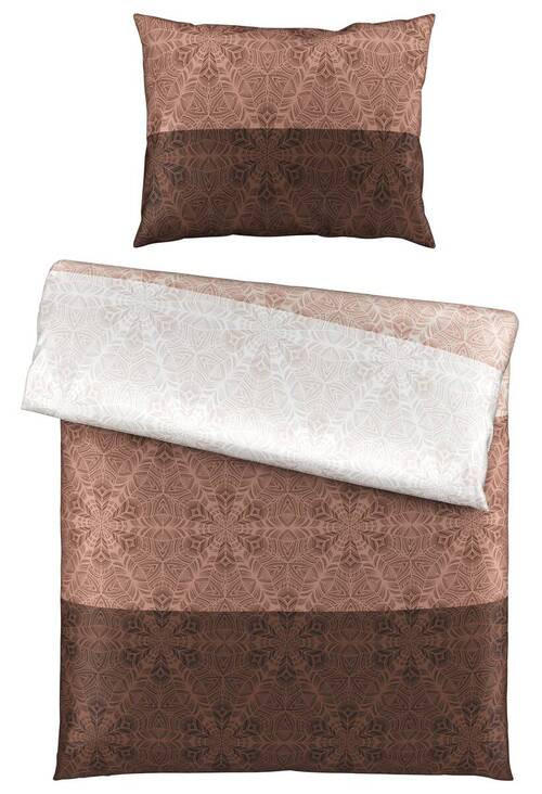 BETTWÄSCHESET Satin 160/210 cm  60 cm/80 cm  - Taupe, Konventionell, Textil (160/210cm) - Esposa